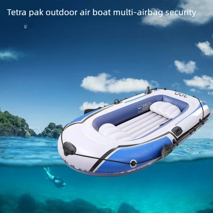 Bote Inflable Resistente para Pesca, Kayak de PVC Reforzado, Dinghy para Exteriores, Bote para Natación y Pesca con Cebo