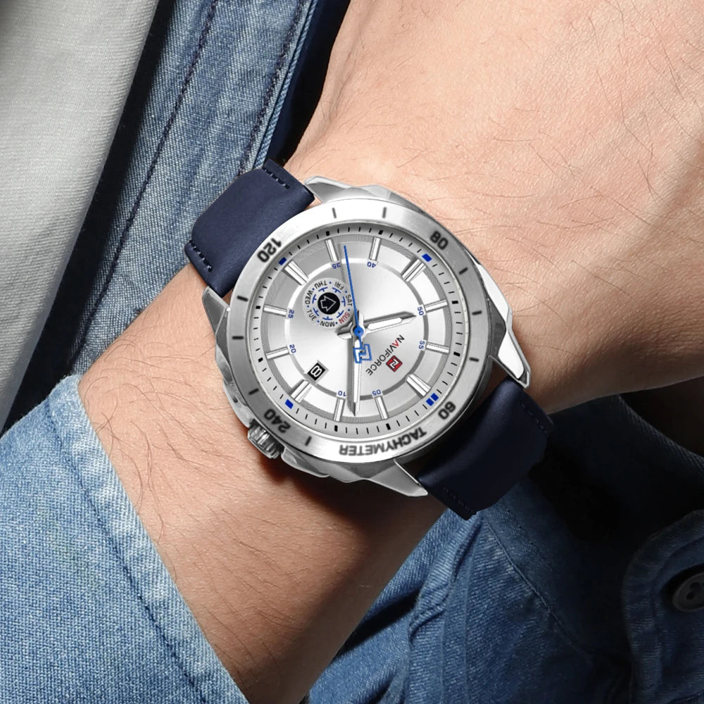 NAVIFORCE Top Brand Luxury Man Wristwatch Sport Silicone Date Quartz Men Watch Luminous Waterproof Men's Date Watches Clock
