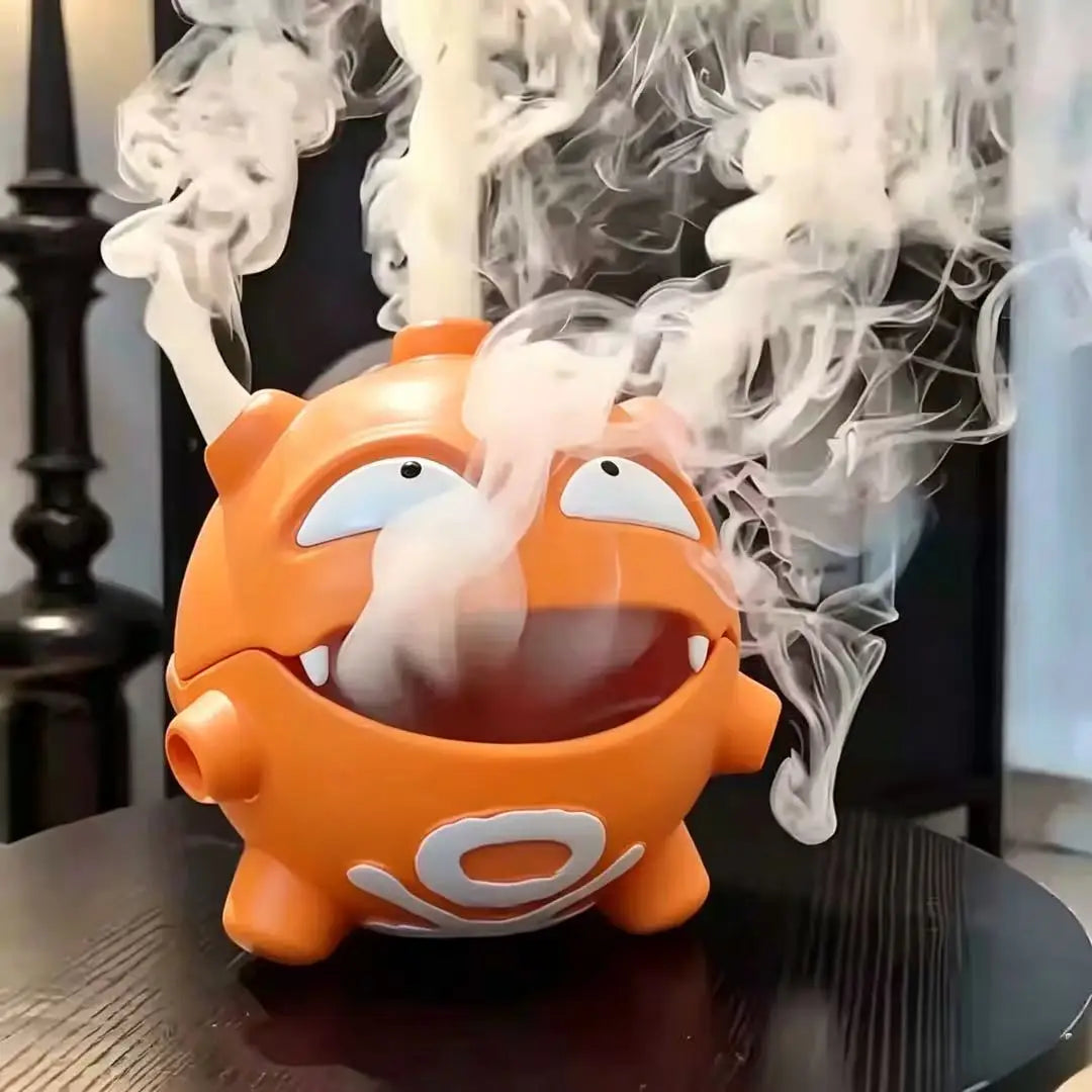 Quemador de incienso Pokémon Gasmosquito, caja de almacenamiento para espirales antimosquitos, decoración para el hogar, caja de incienso para interiores, caja de incienso creativa a prueba de fuego para exteriores