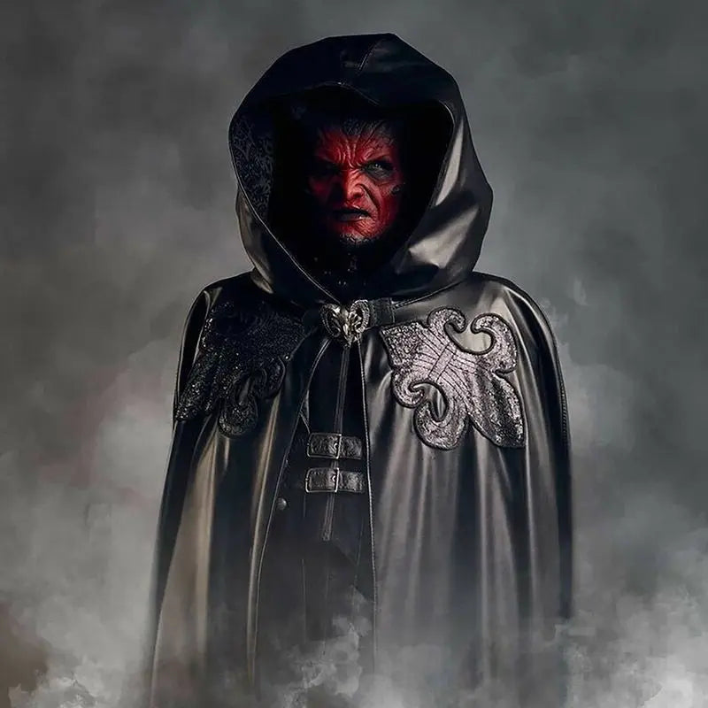 Máscara de Látex de Cabeza Completa de Diablo en Tonos Rojo y Piel, Accesorio para Disfraces de Halloween, Carnaval, Juego de Roles y Temática de Terror para Adultos