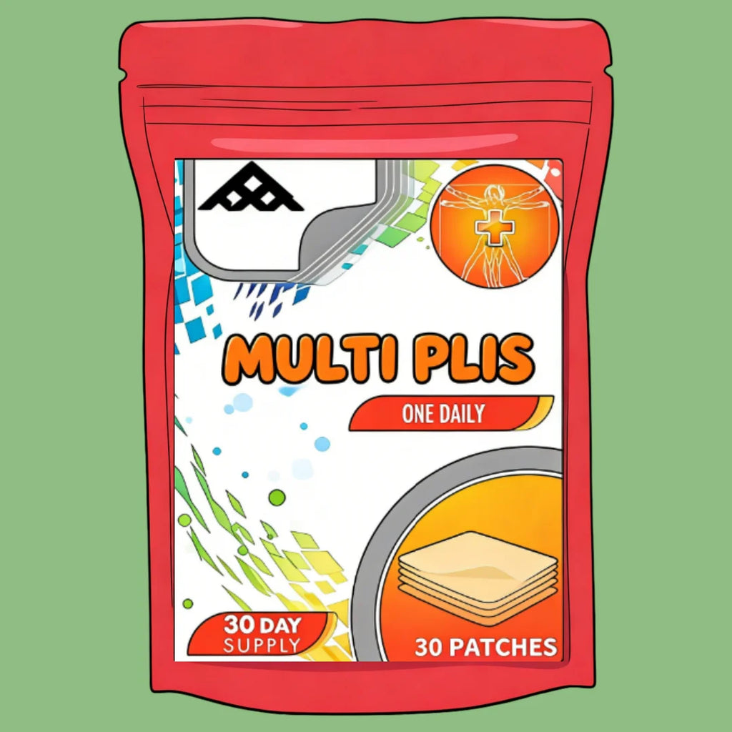 Parches Transdérmicos Multivitamínicos Proactivos para Hombres y Mujeres Mayores de 65 Años, con Vitamina Zinc, B12, Biotina, Calcio, 30 Parches