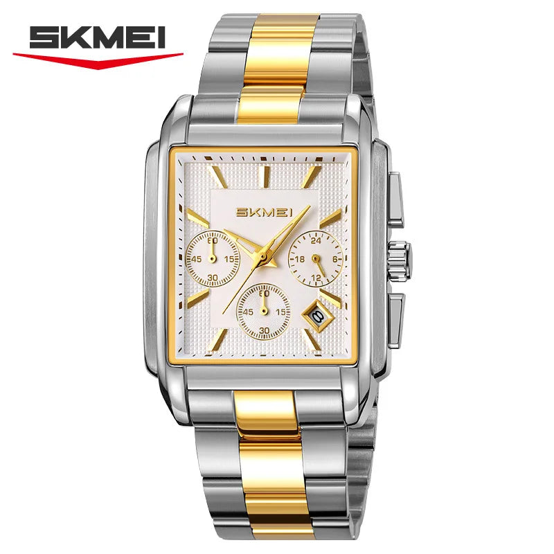SKMEI 2339 Quartz Watch Fashion Quartz Watches Men's Watch Business Multi-functional Six-hand Watches Waterproof Wristwatch