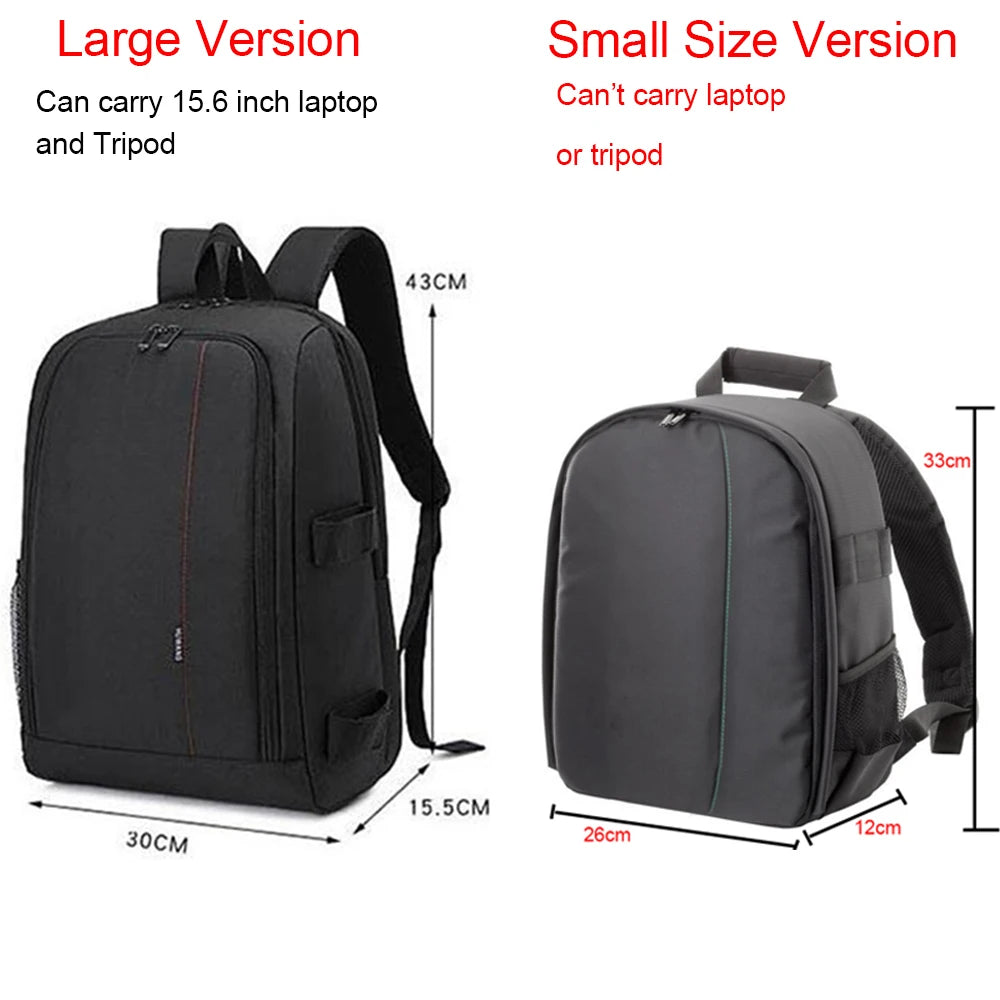 Mochila para cámara DSLR, bolsa de fotografía profesional, maleta impermeable para portátil, bolsa para lentes, estuche multifuncional para Nikon y Canon