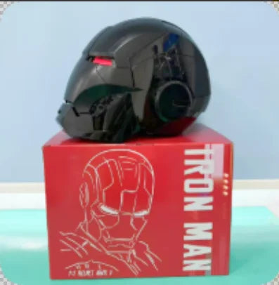 Casco de Iron Man Mark 17 con Control Remoto en Chino-Inglés, Máscara Mecánica con Activación por Voz de Jarvis para Coleccionistas