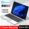 Computadora portátil nueva 2026, Windows 11, Intel Atom X7 A3950, Notebook PC Gamer, 12 GB RAM, 512 GB/1 TB SSD, 1920*1080, computadora de oficina