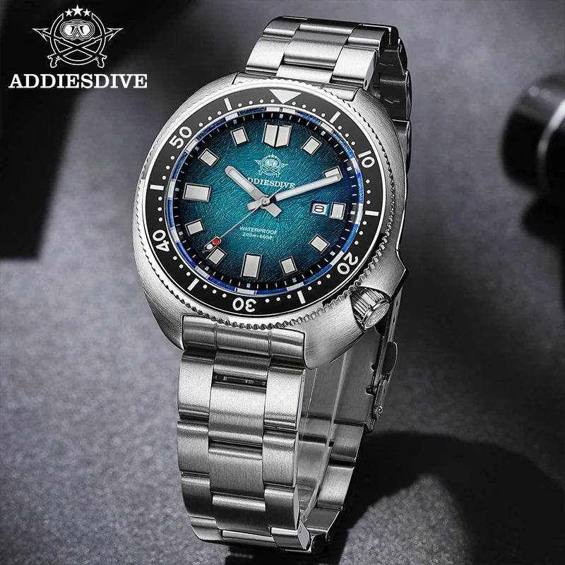 Reloj de pulsera para hombre ADDIESDIVE Japan2115, cristal de zafiro, luminoso ultra brillante BWG9, resistente al agua 200m, reloj de cuarzo de lujo
