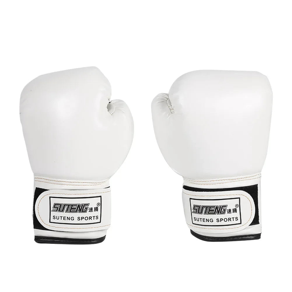 Guantes de boxeo para niños, guantes de combate MMA de cuero PU, saco de boxeo, guantes tailandeses profesionales para entrenamiento infantil, 2 uds.