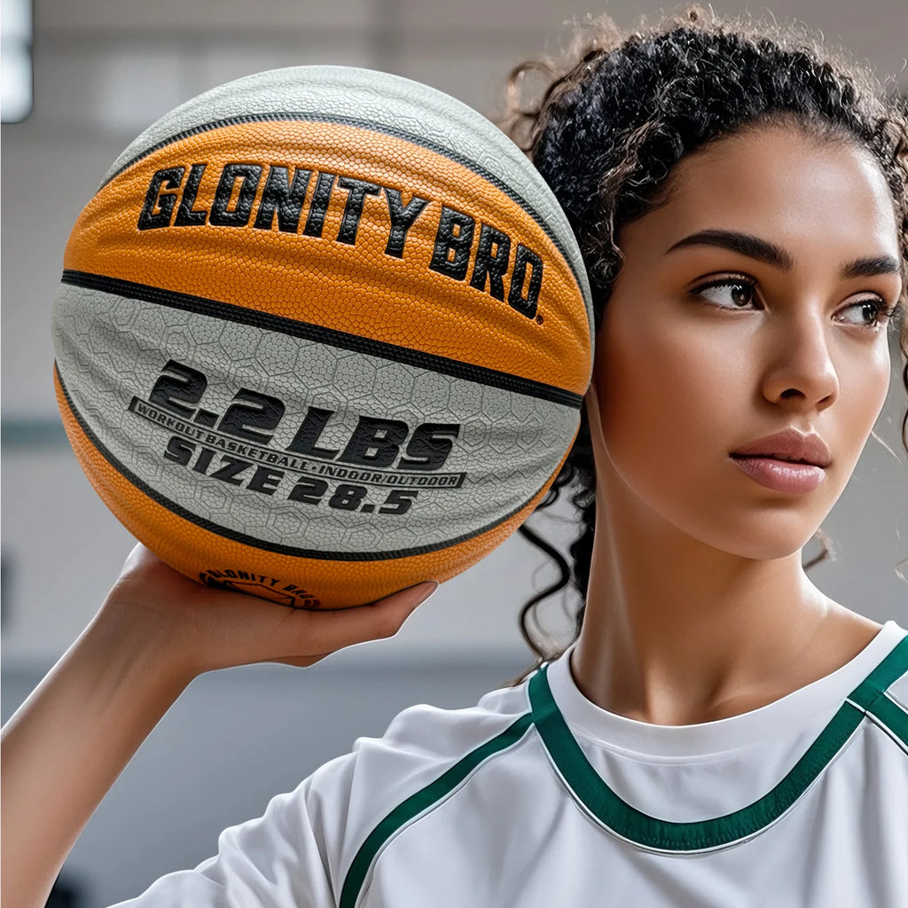 Baloncesto de entrenamiento pesado para interiores y exteriores, 28,5 "/29, 5", 2,2 libras/3 libras, baloncesto ponderado antideslizante para goteo, paso, habilidad de rebote