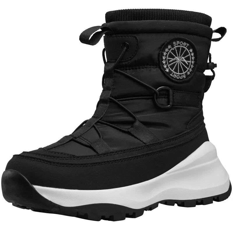 Calzado Deportivo de Invierno para Hombre y Mujer, Botas de Nieve con Aislamiento de Felpa, Botas de Esquí Antideslizantes e Impermeables, Zapatos de Senderismo para Mujer