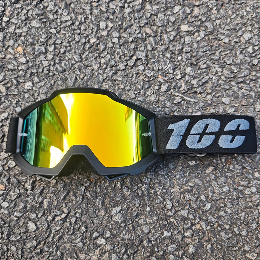 Gafas de Motocross MX Todoterreno, Antipolvo, Antiviento, con Lentes de PC para Casco de Carreras de Motocross