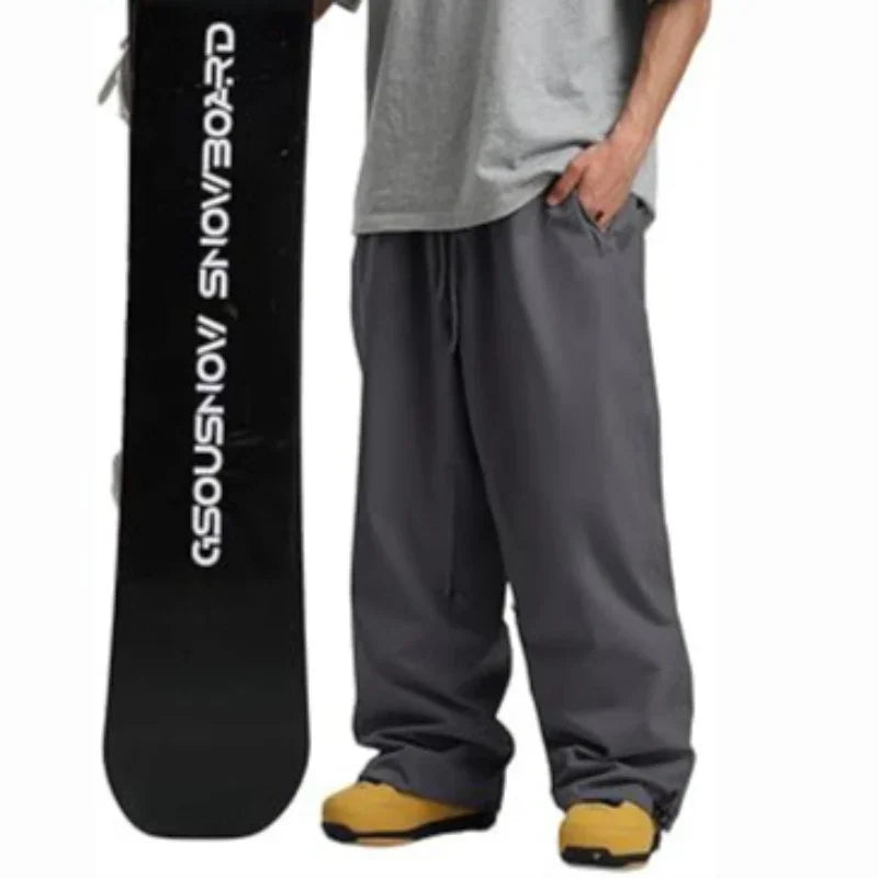 Pantalones de Nieve Impermeables GSOU SNOW, Pantalones de Snowboard Transpirables con Cintura Holgada para Exteriores, Pantalones Profesionales para Hombre y Mujer, Stride 2026, Novedad