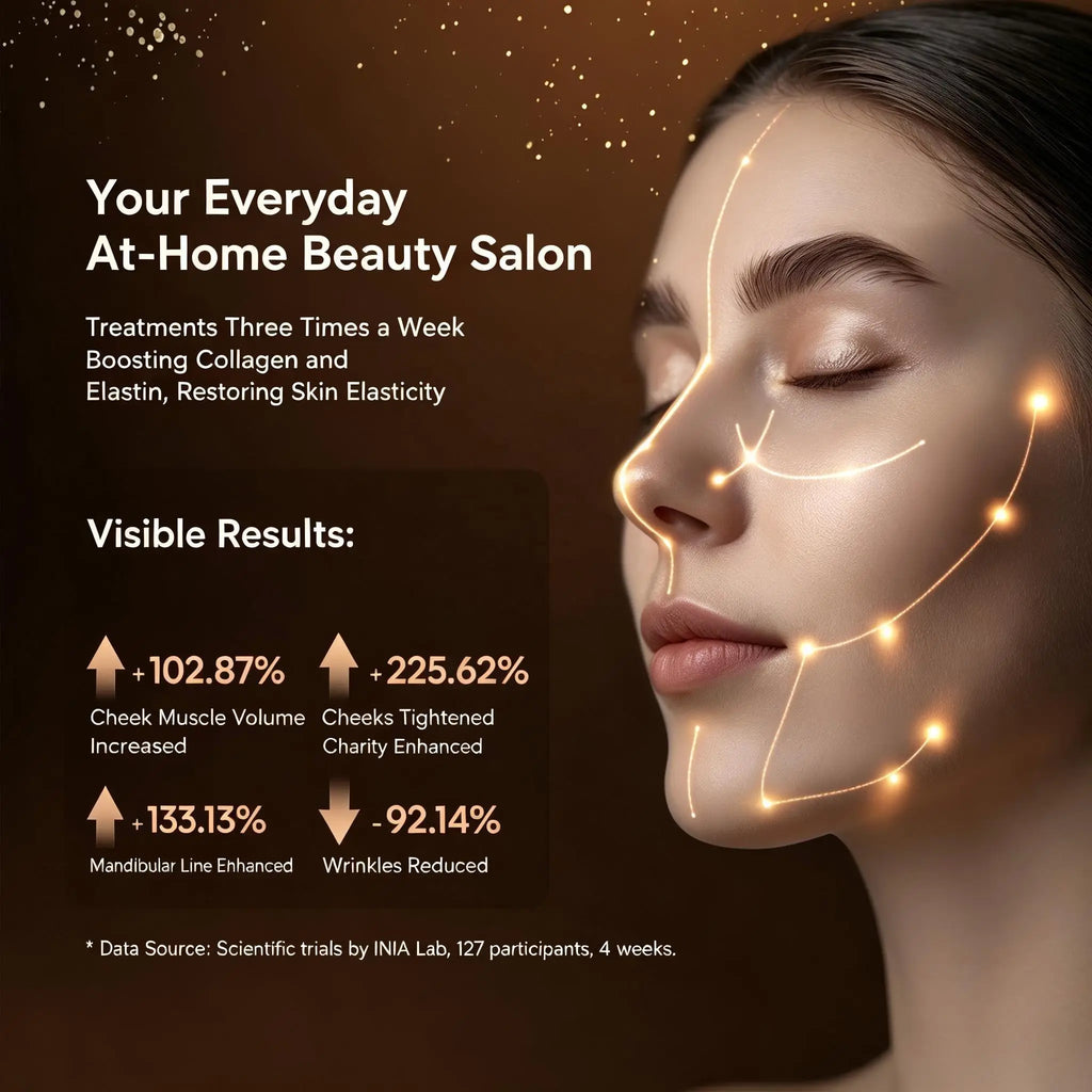 Dispositivos de Belleza 3 en 1 para Masaje Facial y de Cuello, Masajeadores Oculares, Reafirmantes de Piel, Carga USB, Máquina de Lifting Facial
