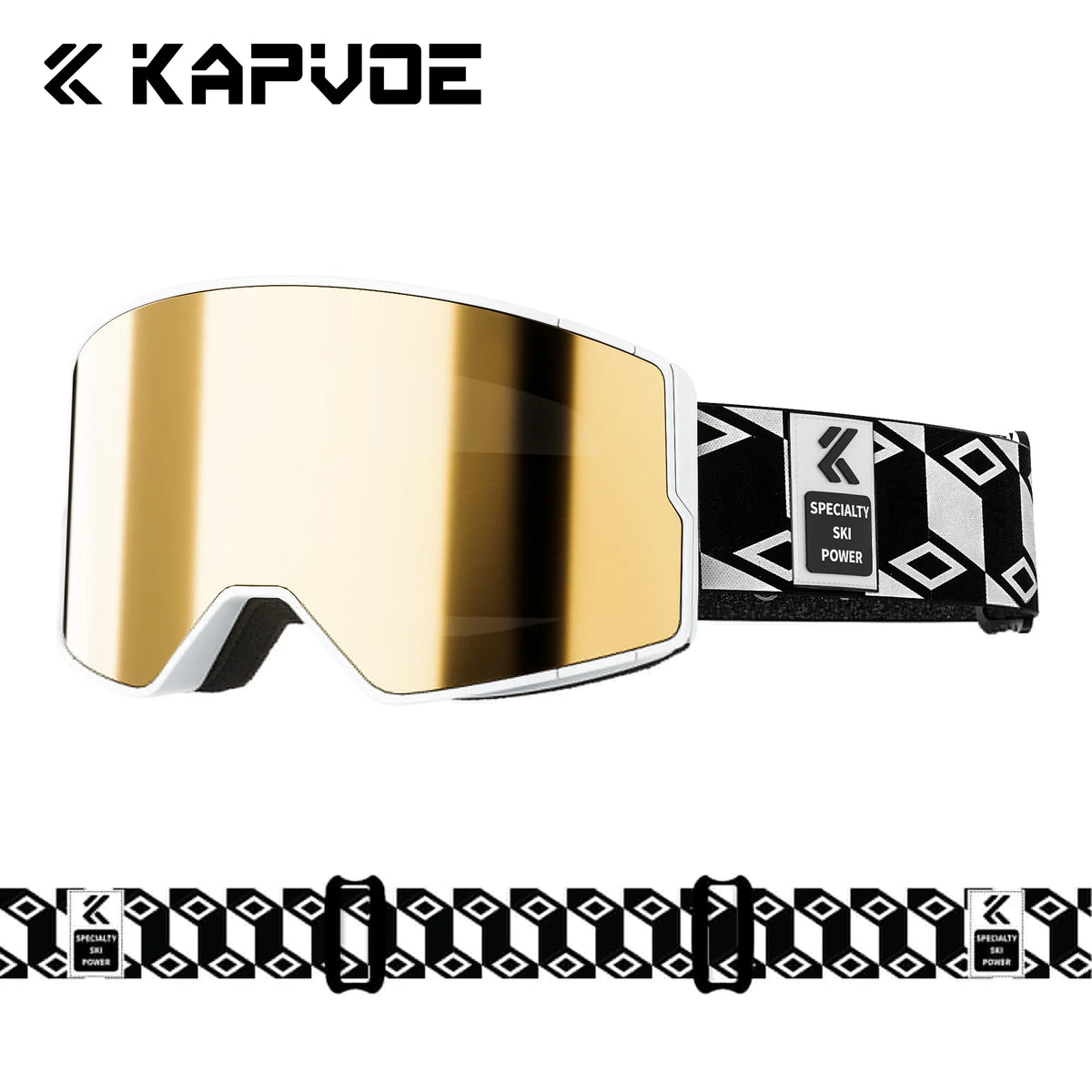 Gafas de Esquí KAPVOE UV400 Antivaho de Doble Capa, Antirreflejos, Resistentes al Viento, para Invierno, Esquí, Snowboard, Deportes de Nieve, Protección para Esquí al Aire Libre