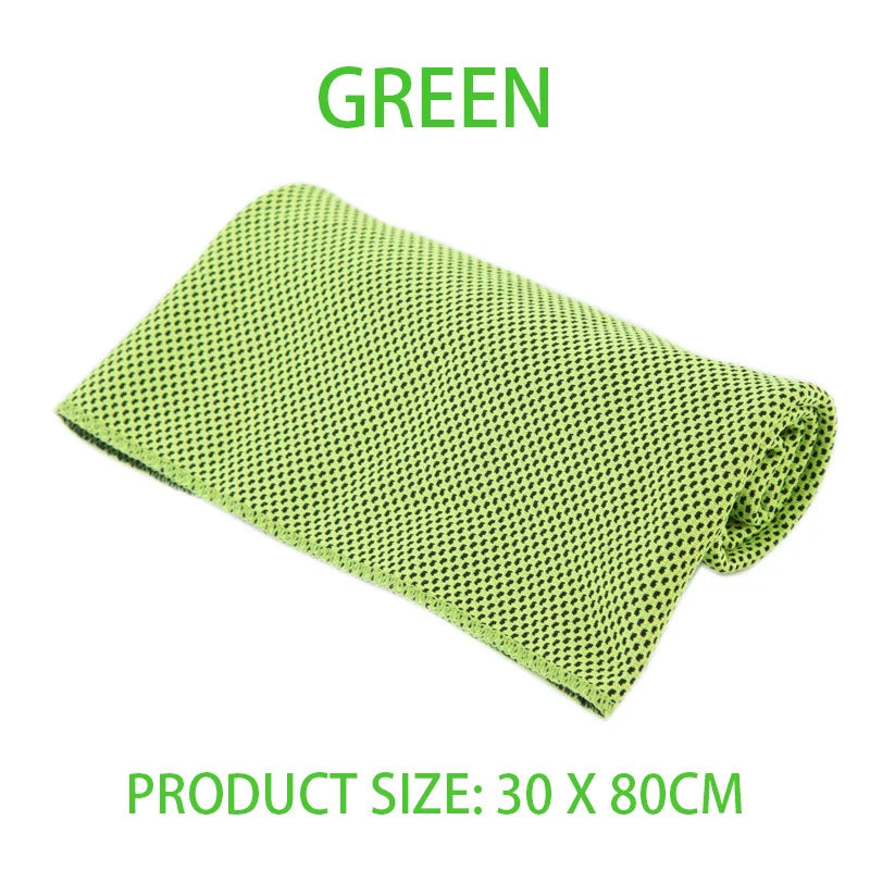 Toalla de hielo refrescante para deportes de secado rápido de microfibra para exteriores, toalla deportiva fría, toalla fresca para Fitness y Camping