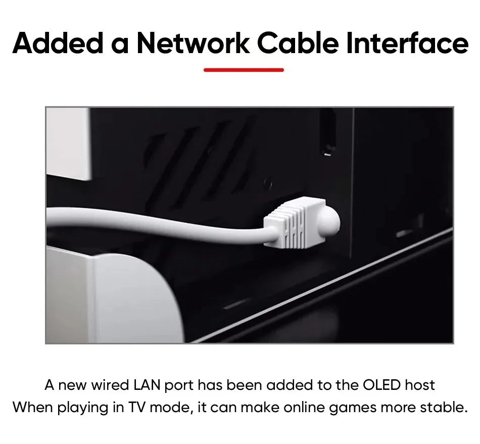 Nintendo Switch Modelo OLED Pantalla de 7 pulgadas Joy‐Con Mango Audio mejorado Consola ajustable Modo de TV estable Videojuego