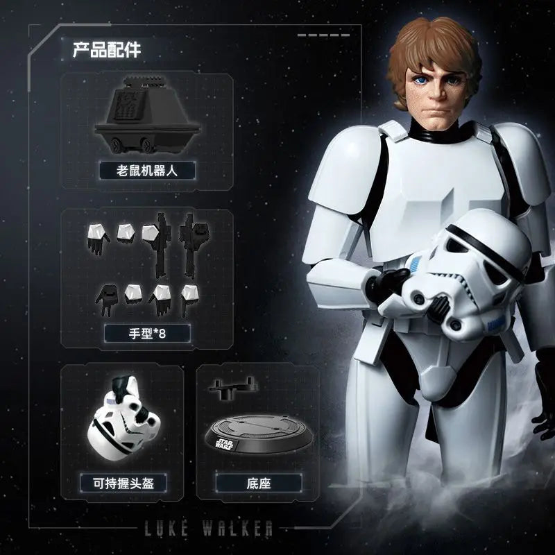BLOKEES Star Wars, figura de acción articulada del clon Anakin Skywalker, modelo para ensamblar, juguete coleccionable, regalo.
