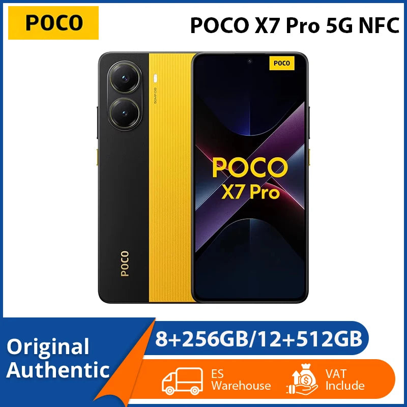 Original POCO X7 Pro 5G NFC Smartphone Dimensity 8400-Ultra Processor 6.67" CrystalRes AMOLED Display 50MP OIS Main Camera 6000mAh Battery