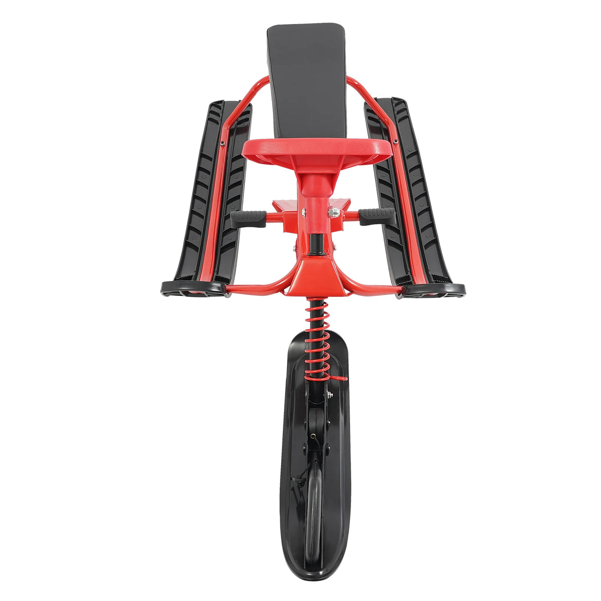 Trineo de Esquí de Invierno con Volante, Tabla Deslizante para Nieve de Alta Resistencia, Capacidad de Carga de 100 kg, Acero al Carbono, PU, para Niños, Adolescentes y Adultos