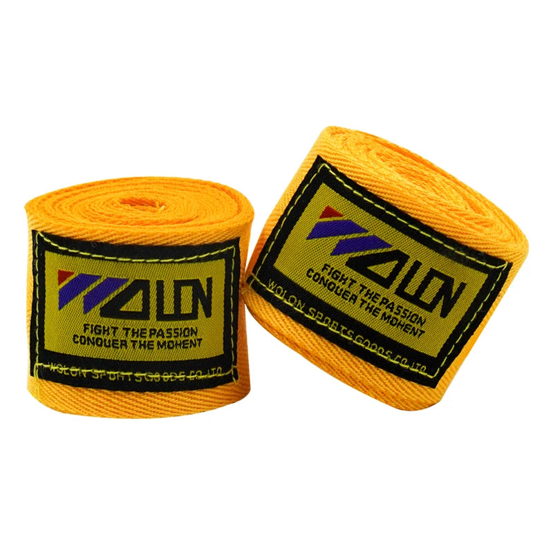 Vendaje de boxeo de algodón, 2 uds., 1,5/2/3/5M, correa deportiva, Sanda Kick Boxing, guantes de mano MMA, cinturón Protector, envolturas deportivas de boxeo, vendaje
