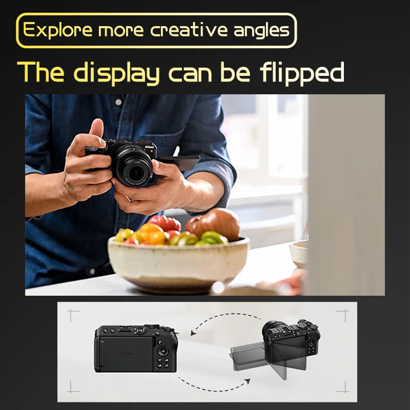 Cámara Nikon Z30 sin Espejo, Fotografía Profesional, Video 4K, Cámara para Vlogs, Cámara para Transmisión en Vivo