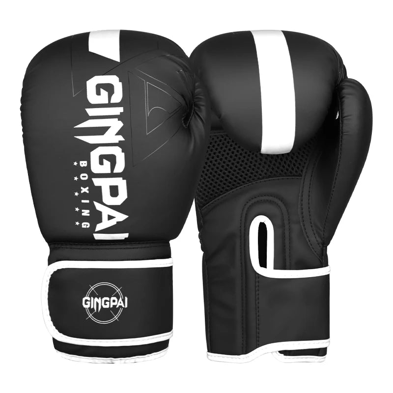 Guantes de boxeo profesionales de 6/8/10/12/14oz PU Muay Thai MMA profesión Kickboxing adultos bolsa de arena guantes de entrenamiento equipo