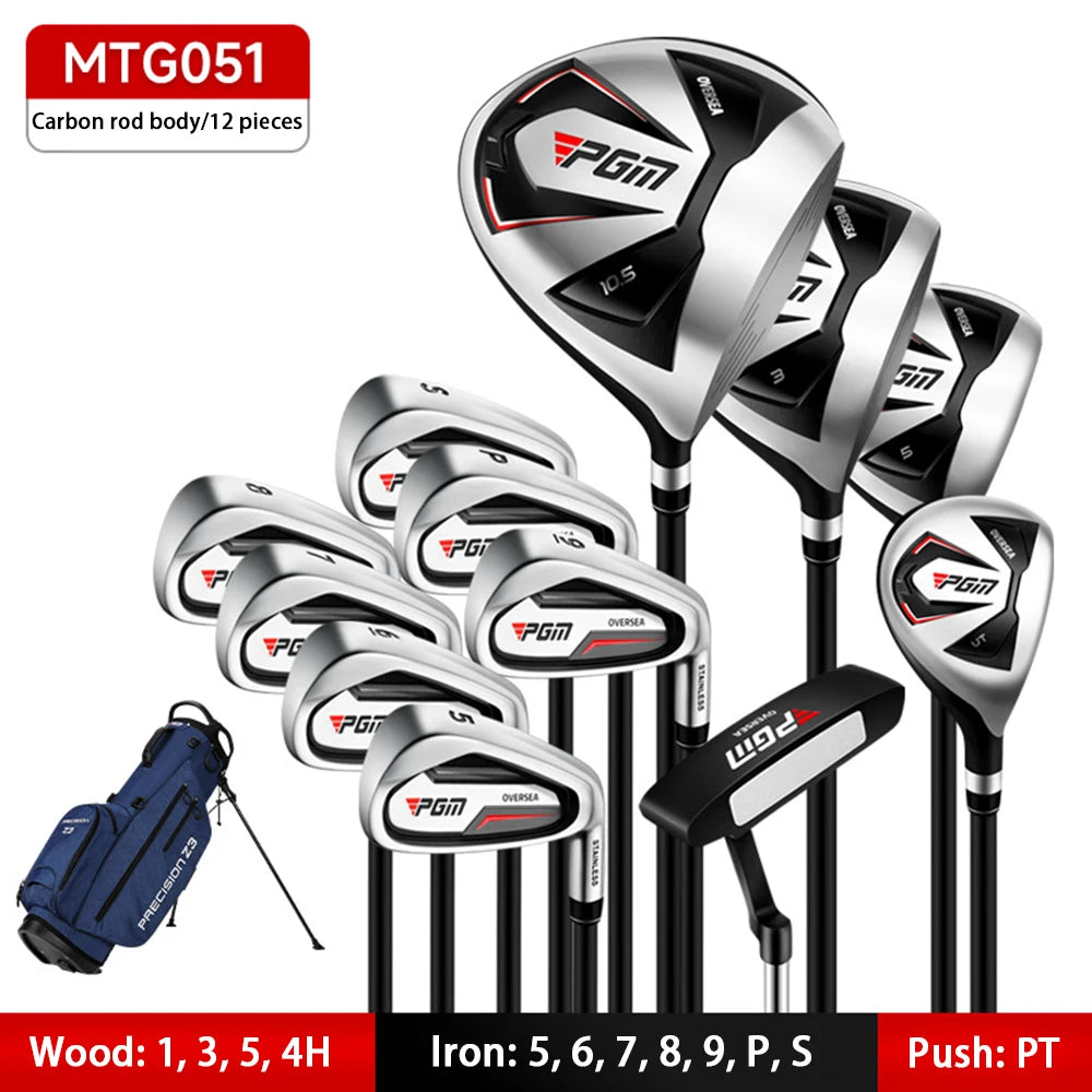 PGM-conjunto completo de palos de Golf para hombre, Set combinado para mano derecha, entrenamiento para principiantes, caña de Golf, 4,9,12 ramas