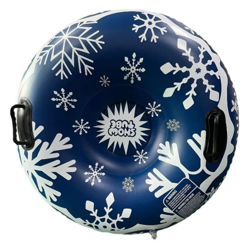 Anillo de nieve inflable, trineo grande, placa base reforzada gruesa y mango fuerte, Material de PVC resistente al frío, suministros para esquí en nieve
