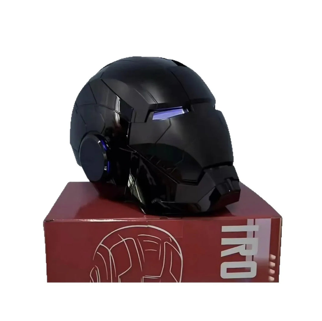 Casco de Iron Man Mk5 Mk50 Mk17, casco con control de voz Jarvis, luz LED, modelo de juguete de la serie para adultos, regalo de cumpleaños.