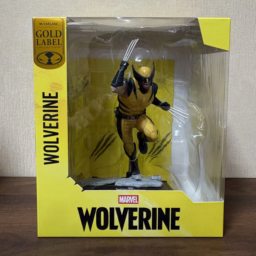 Mcfarlane Toys Wolverine, Estatua Articulada a Escala 1:10, Colección Marvel Games, Modelo Gold Label, Kit de Garaje