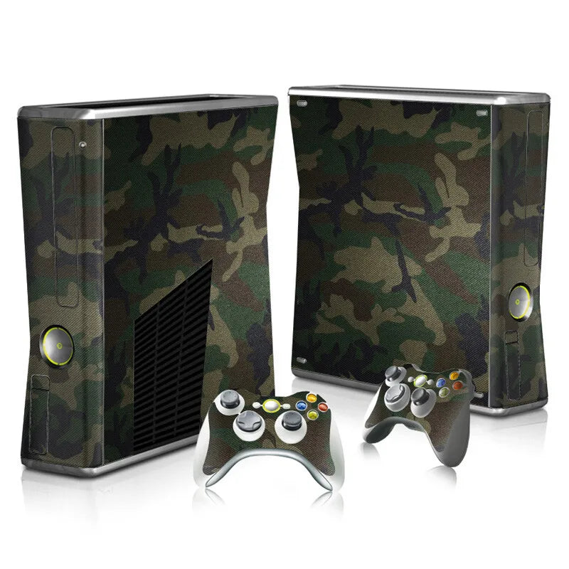 Vinilo Adhesivo Personalizado para Consola Xbox 360 Slim y 2 Controles, Adhesivo Decorativo para Xbox 360 Slim