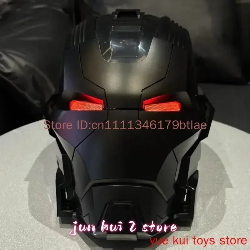 Casco de Iron Man Mk17 Mk5 con Control de Voz en Inglés, Figura Coleccionable con Movimiento de Apertura y Cierre, Color Rosa, para Cumpleaños