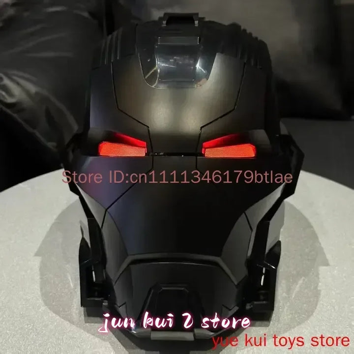 Casco de Iron Man Mk17 Mk5 con Control de Voz en Inglés, Figura Coleccionable con Movimiento de Apertura y Cierre, Color Rosa, para Cumpleaños