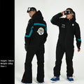 Nuevos trajes de esquí para hombre, monos de una pieza con aislamiento grueso para snowboard, conjuntos de ropa de esquí y nieve impermeables a prueba de viento para exteriores