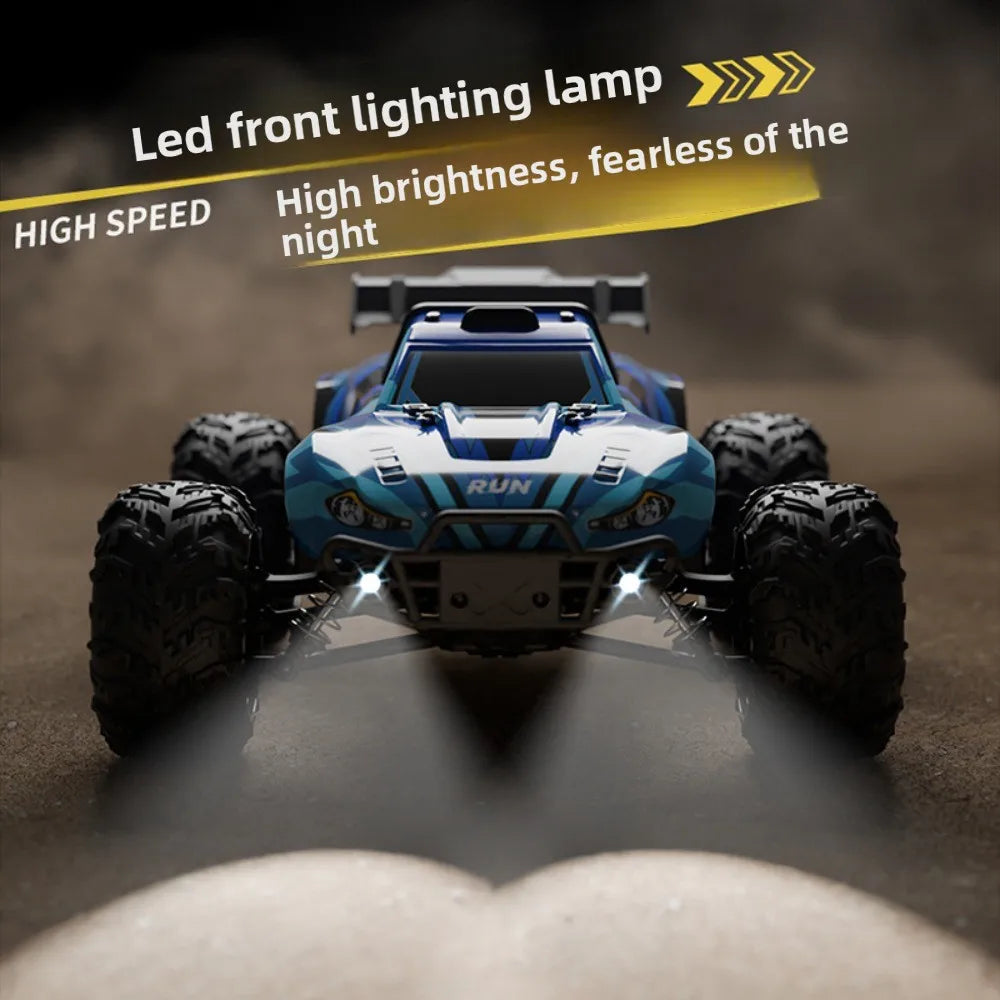 Coche de Carreras RC sin Escobillas de Grado Profesional, Vehículo Todoterreno de Alta Velocidad 4WD, Coche de Control Remoto para Aficionados, para Adultos y Niños