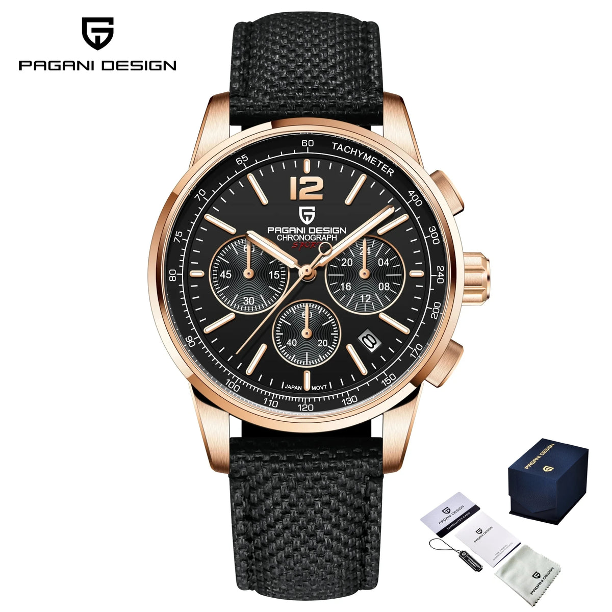 PAGANI DESIGN 2026 Nuevo Reloj de Cuarzo para Hombre, Moda Casual de Lujo, Movimiento VK63, Resistente al Agua 100M, Cristal de Zafiro, Acero Inoxidable