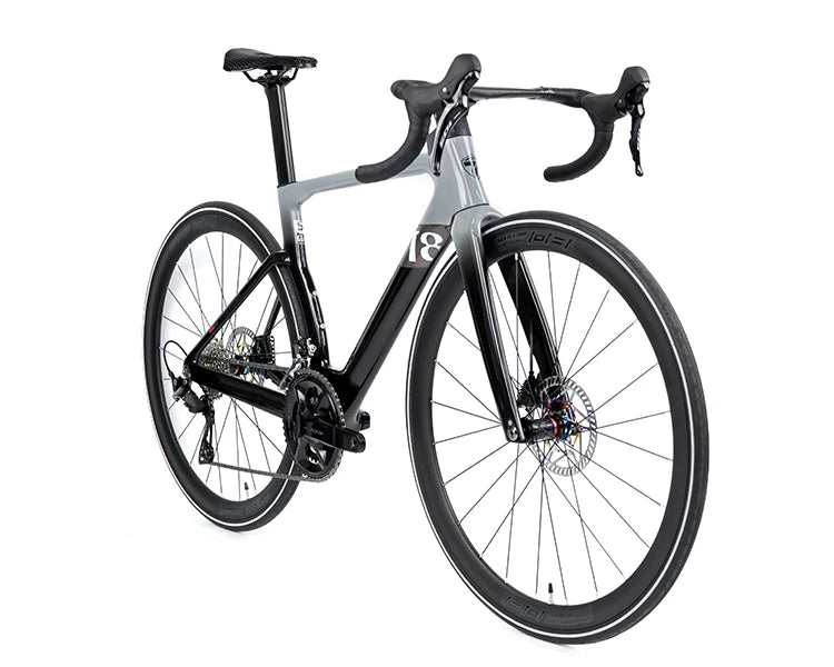Bicicleta de carretera TWITTER T8pro 105 Kit R7120-24 velocidades, cableado interno, frenos de disco hidráulicos R7070, bicicleta aerodinámica de fibra de carbono T800