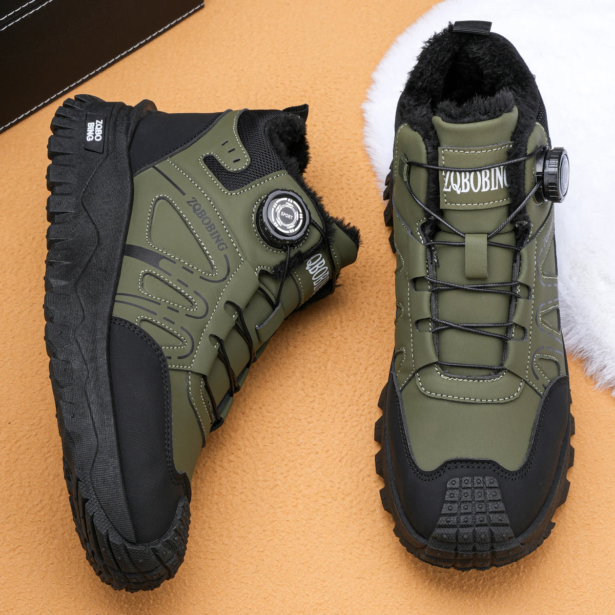 Botas de Invierno para Hombre, Forradas de Felpa, Cálidas, de Media Caña, Tallas 35-48, Estilo Coreano, Versátiles, con Forro de Algodón Grueso y Cómodo, Botas de Nieve Modernas para Exteriores