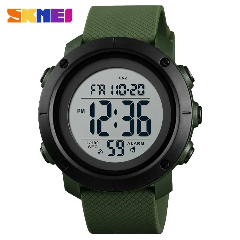 Reloj digital deportivo impermeable SKMEI 1426 para hombre, cronómetro, pantalla LED electrónica, relojes de pulsera para hombre, Reloj Masculino 1416
