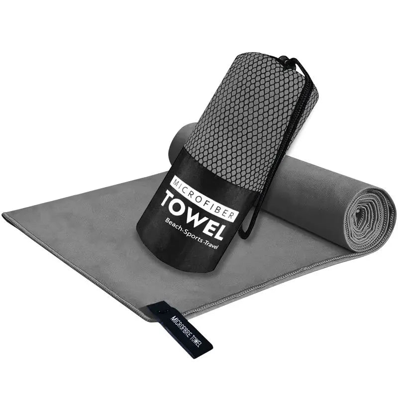 Toalla de secado rápido de microfibra a prueba de arena, ligera, portátil, para playa, natación, Yoga, gimnasio, artículos esenciales para viajes, súper absorbente, suave para la piel