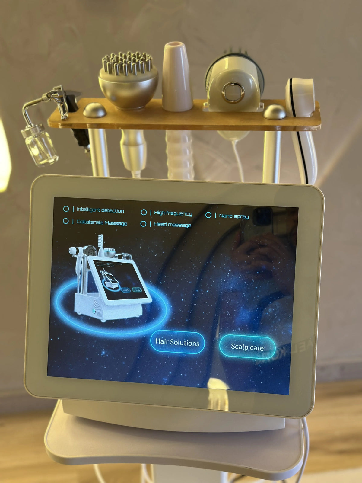 Nuevo Detector de Análisis de Folículos Capilares de Alta Gama, Cuidado del Cuero Cabelludo para el Crecimiento del Cabello, Máquina de Terapia de Luz Fotónica con Diodo Láser de 650 nm