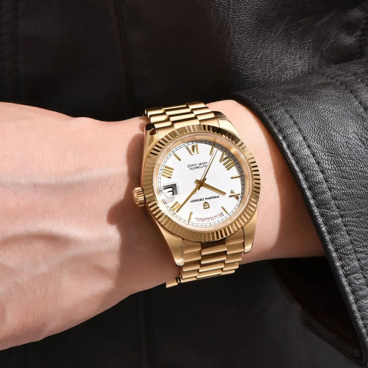 Relojes para hombre PAGANI DESIGN DD40, reloj automático de lujo en color oro y blanco, movimiento japonés, fecha y semana, relojes mecánicos para hombre, novedad 2026