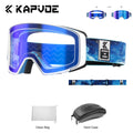 Gafas de Esquí Fotocromáticas Kapvoe, Gafas de Nieve para Snowboard, Esquí, Antivaho, UV400, Gafas para Moto de Nieve, Motocicleta, Hombre y Mujer
