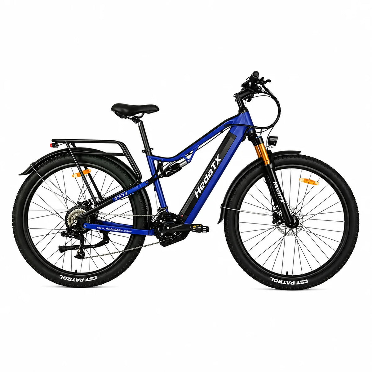 Bicicleta eléctrica HedaTX TX19, motor de 1000 W, batería de 48 V y 19.2 Ah, neumáticos de 29x2.4 pulgadas, bicicleta eléctrica para adultos con suspensión completa y frenos de disco hidráulicos, bicicleta eléctrica todoterreno