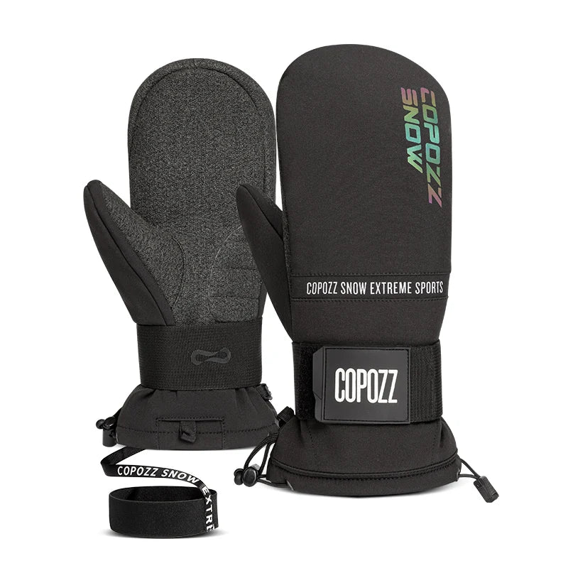 COPOZZ guantes de esquí de invierno impermeables mantener caliente Kevlar Material resistente al desgaste snowboard hombres mujeres guantes térmicos de nieve mitones