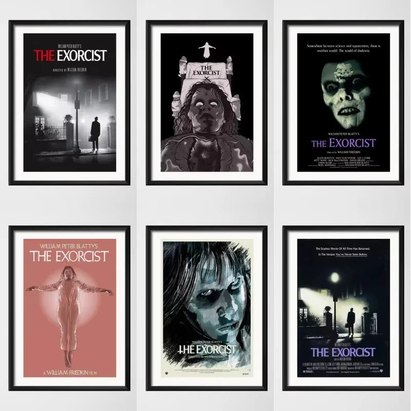 El exorcista clásico película de terror pintura artística lienzo Vintage póster pared decoración del hogar