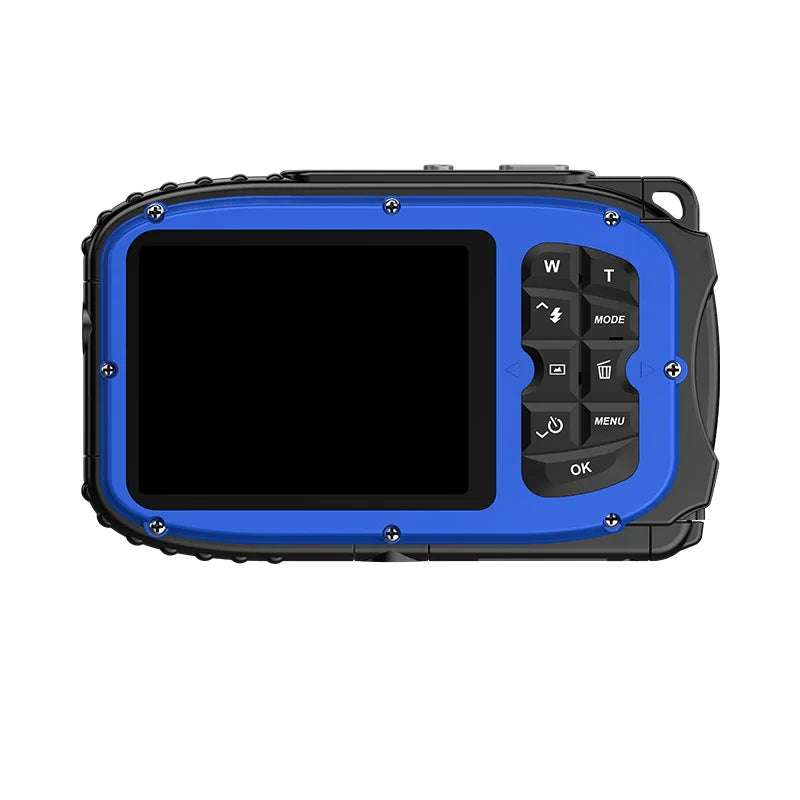 Cámara Deportiva Digital Sumergible IP68 de 5 Metros con 24MP o Superior, Zoom Digital de 16X y Pantalla IPS de 2.4 Pulgadas para Natación, Buceo y Deportes