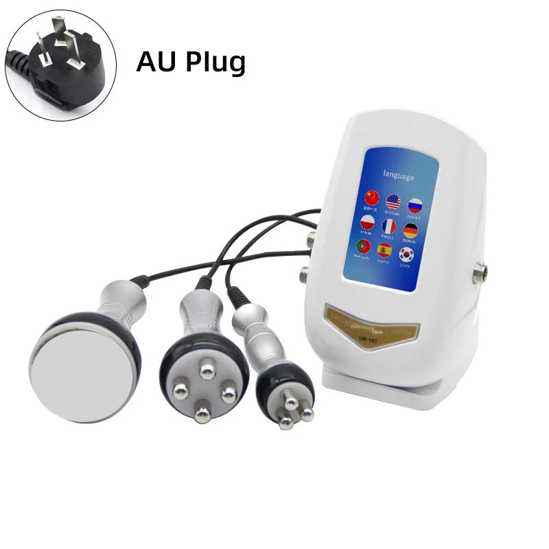 Venta al por mayor 40K cuerpo Facial radiofrecuencia masaje quemadura grasa pérdida de peso vibración masaje belleza dispositivo piel apretar cara cuidado de la piel