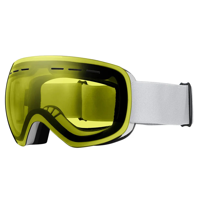 Gafas de esquí para hombre y mujer, con doble capa, tratamiento antiniebla, protección UV400, lentes grandes, ideales para snowboard, actividades de esquí en invierno y protección contra la nieve. Gafas profesionales para