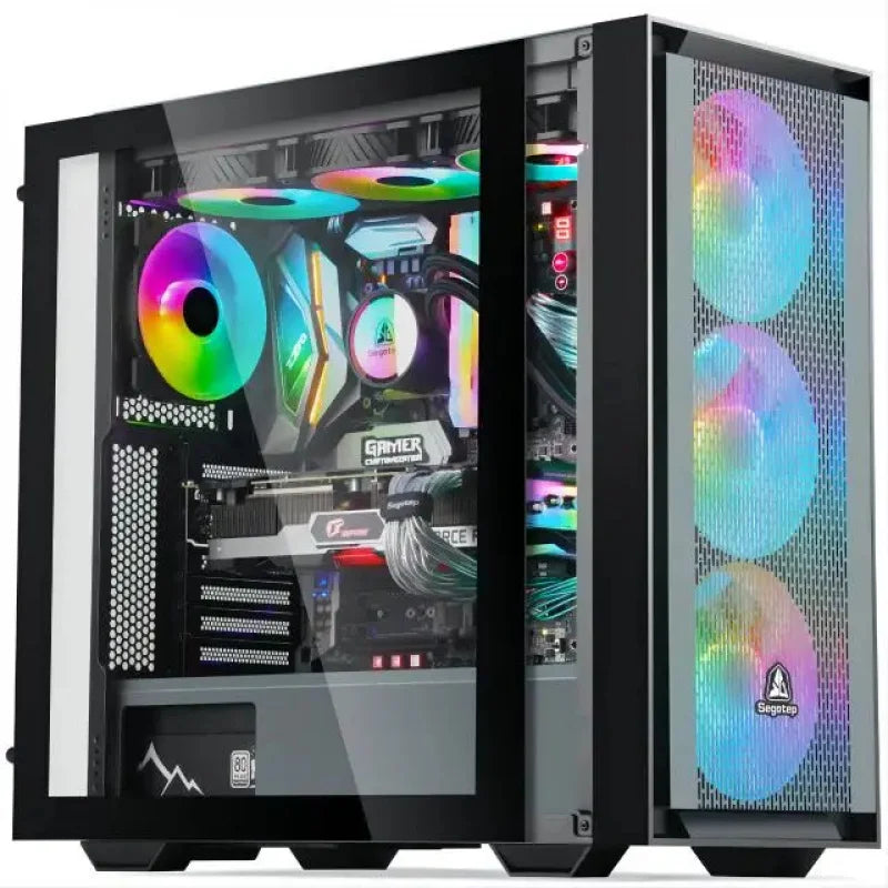 PC para juegos AOTESIER Ryzen A87680 500GB NVME con Windows 10 Pro, computadora de escritorio para unidad de sistema, PC personalizable, PC gamer, ensamblaje de PC.
