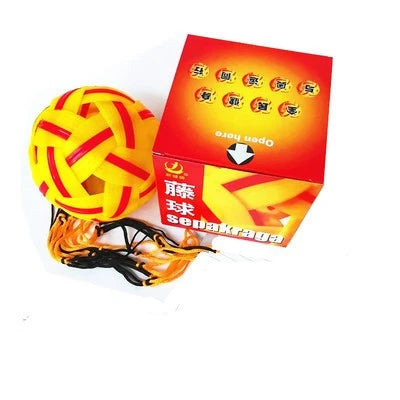Balón de Sepak Takraw de Ratán Sintético Resistente, Balón de Sepakraga, Voleibol, para Deportes al Aire Libre e Interior, Entrenamiento, Competencia